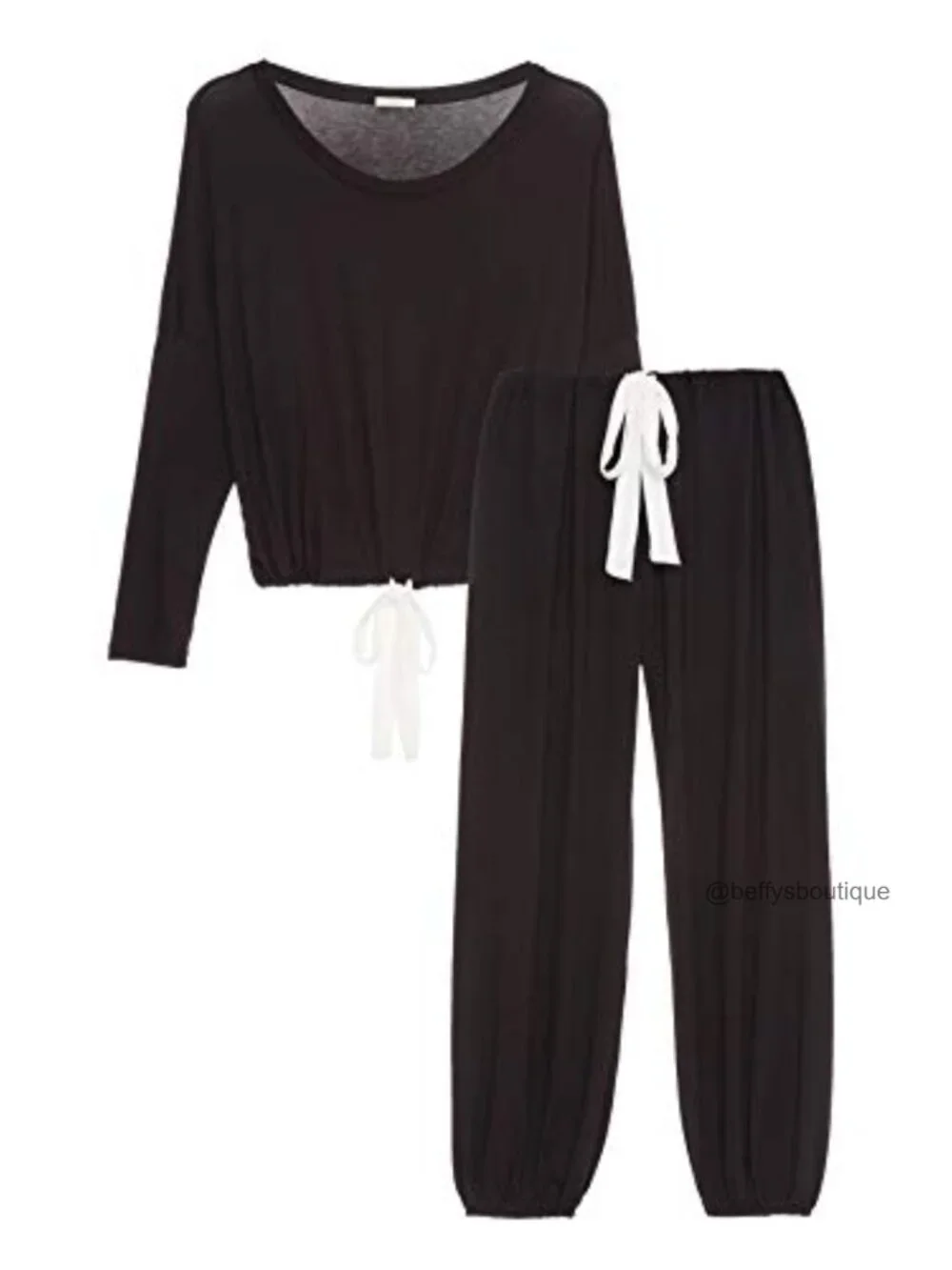 Eberjey Gisele Slouchy Pajama Set - Modal Jersey Long Sleeve Top & Pants